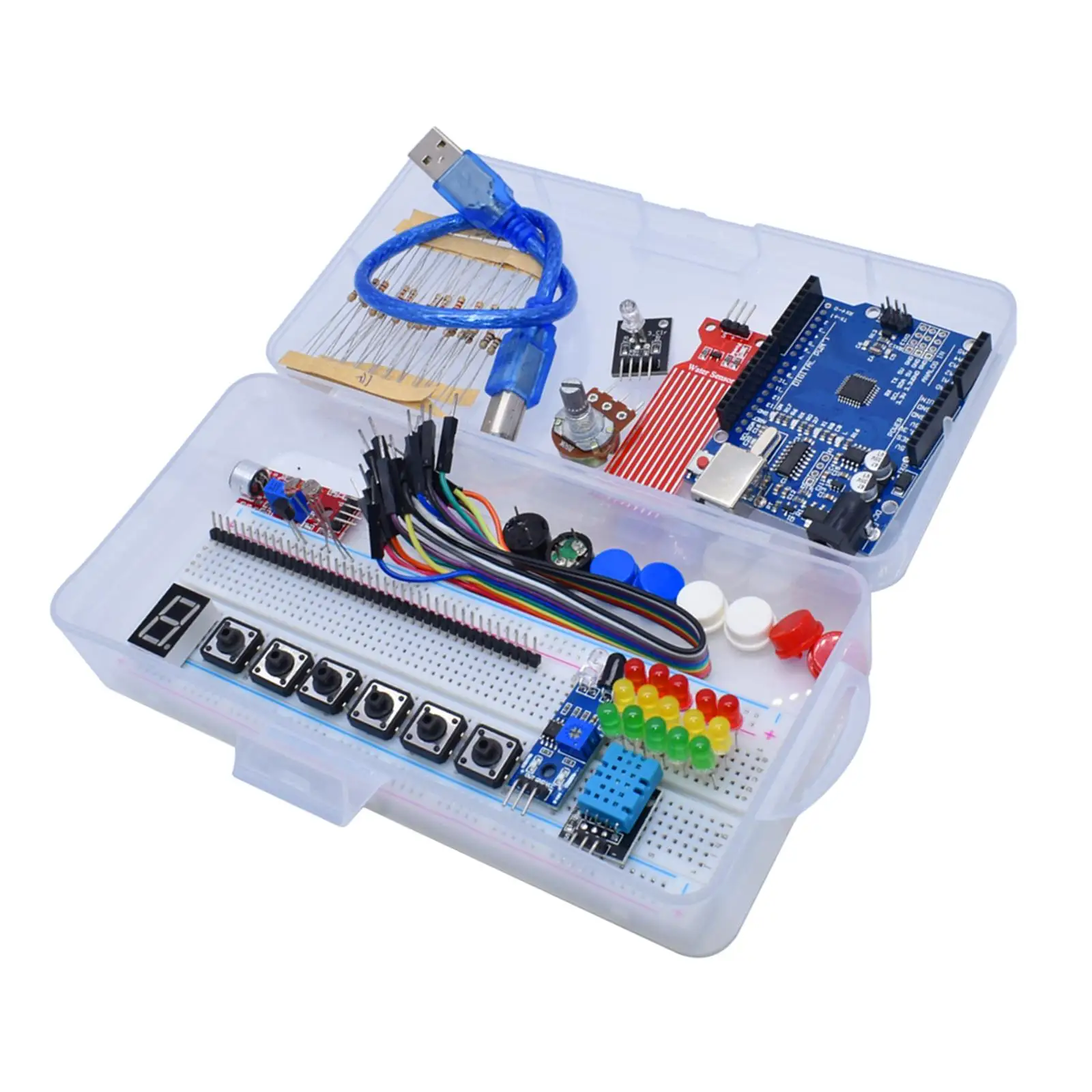 Starter Kit, ,Multi Function Parts ,Computer Components ,Electronics Programming Kit for Experiment Student
Starter Kit, ,Multi Function Parts ,Computer Components ,Electronics Programming Kit for Experiment Student