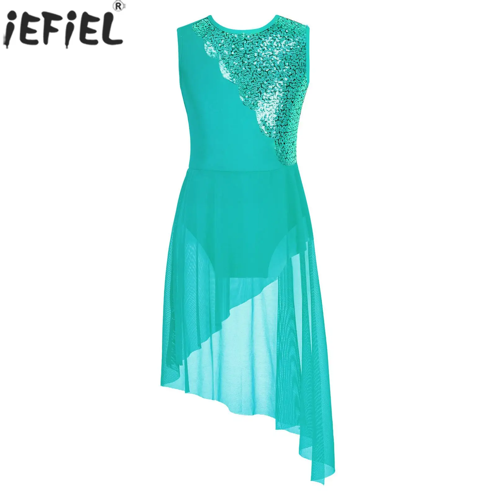 Child Girls Lyrical Dance Dress Sleeveless Backless Shiny Sequin Leotard Dresses Skating Ballet Gymnastics Performance Dancewear
Child Girls Lyrical Dance Dress Sleeveless Backless Shiny Sequin Leotard Dresses Skating Ballet Gymnastics Performance Dancewear