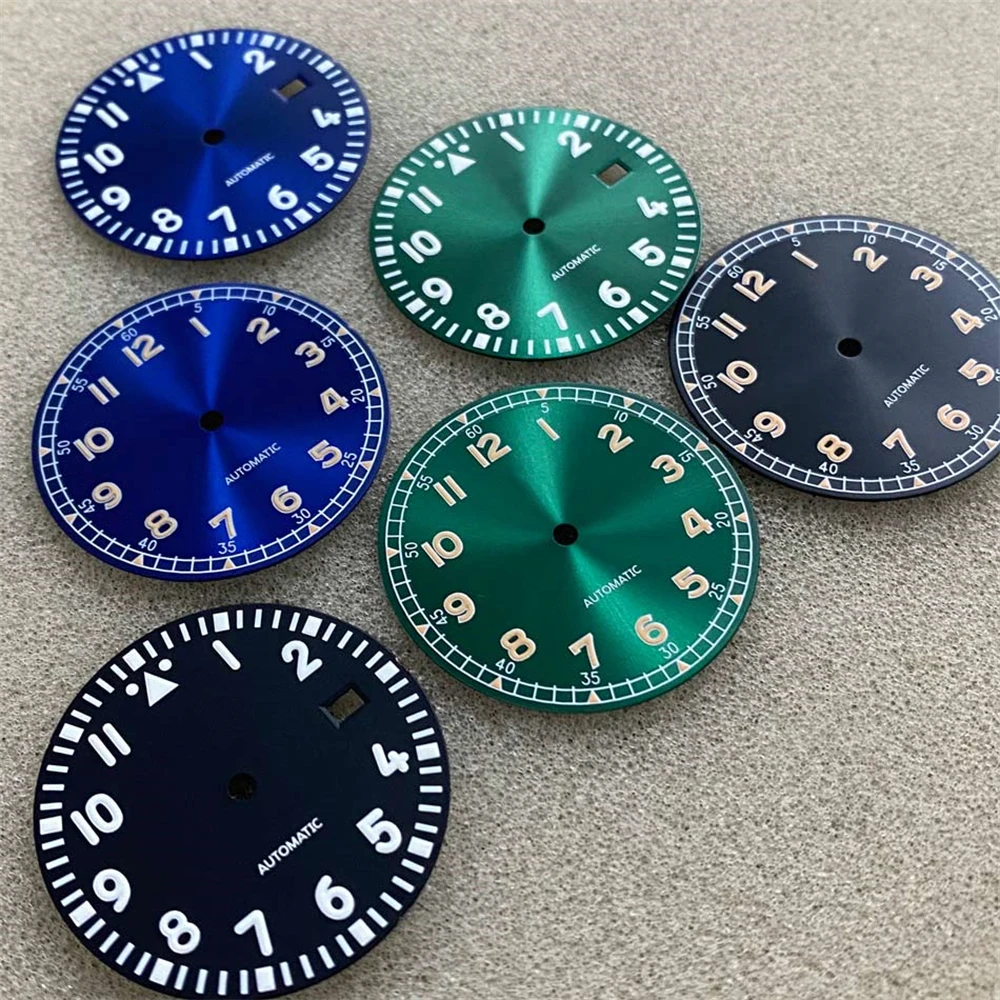 NH35 Dial 33.5mm Dial Green Luminous No Calendar Watch Dial Replacement Dial for NH35/36 Movement Men Watch Accessories
NH35 Dial 33.5mm Dial Green Luminous No Calendar Watch Dial Replacement Dial for NH35/36 Movement Men Watch Accessories