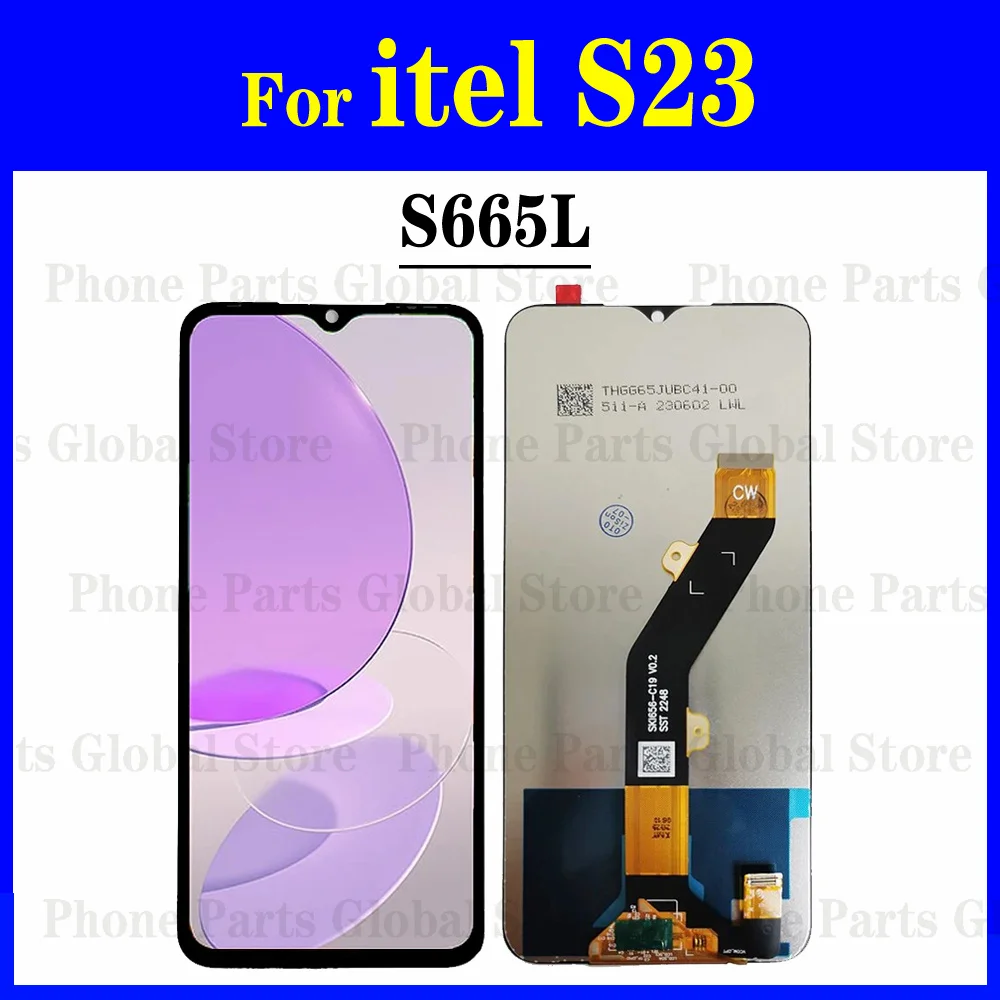 6 "для itel S23 ЖК-дисплей S665L ЖК-экран сенсорная панель дигитайзер сенсор в сборе