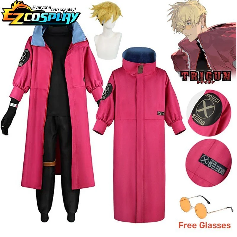 Anime Trigun Cosplay Todoroki Shoto Vash the Stampede Costume Suit Halloween Outfit Vash Wig Trench Coat Jacket Glasses Outfits
Anime Trigun Cosplay Todoroki Shoto Vash the Stampede Costume Suit Halloween Outfit Vash Wig Trench Coat Jacket Glasses Outfits