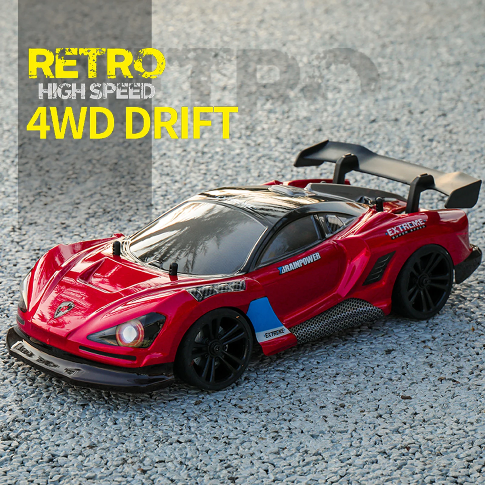 2.4GHz 35km/h Fast Stunt Drift 1/16 Electric Toys 4WD RC Racing Car Models Dynamic Body Lines Suitable for Children Boys Girls 
2.4GHz 35km/h Fast Stunt Drift 1/16 Electric Toys 4WD RC Racing Car Models Dynamic Body Lines Suitable for Children Boys Girls