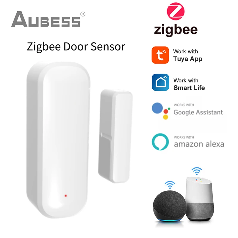 Aubess Tuya Door Sensor Smart WiFi Zigbee Window Sensor Alarm Detector Independent Magnetic Sensor Work With Alexa Google Home
Aubess Tuya Door Sensor Smart WiFi Zigbee Window Sensor Alarm Detector Independent Magnetic Sensor Work With Alexa Google Home