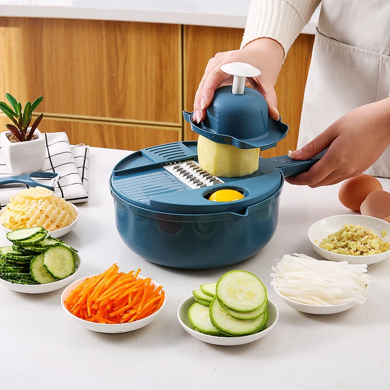 12 In 1 Multi-Function Vegetable Chopper Carrots Potatoes Manually Cut Shred Slicer Radish Grater Kitchen Tools Vegetable Cutter
12 In 1 Multi-Function Vegetable Chopper Carrots Potatoes Manually Cut Shred Slicer Radish Grater Kitchen Tools Vegetable Cutter