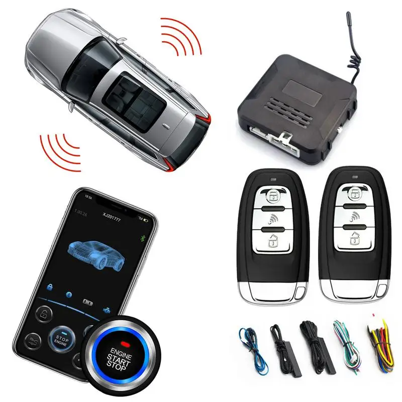 Passive Keyless Push Start System Push Button Remote Start Car Alarm Wireless Mobile Phone Control Smart
Passive Keyless Push Start System Push Button Remote Start Car Alarm Wireless Mobile Phone Control Smart