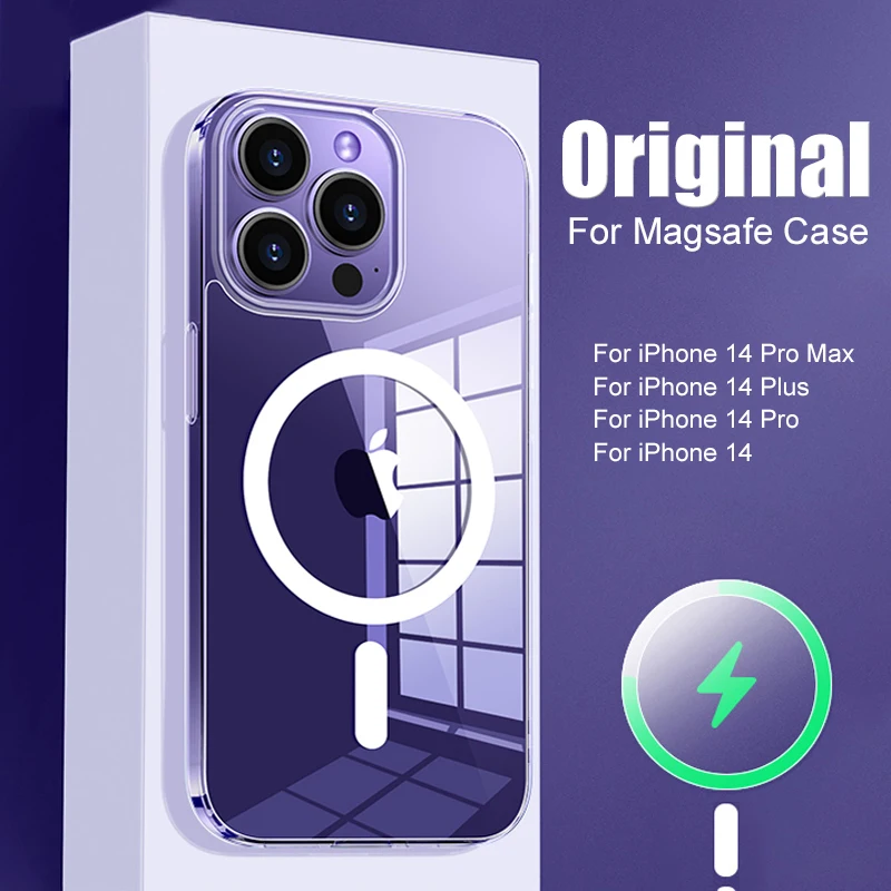 Original For Magsafe Magnetic Clear Case For Apple iPhone 14 12 11 13 Pro Max Wireless Charging Accessories For iPhone 14 Cover
Original For Magsafe Magnetic Clear Case For Apple iPhone 14 12 11 13 Pro Max Wireless Charging Accessories For iPhone 14 Cover