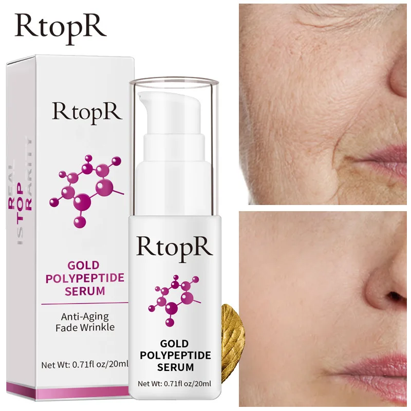 RtopR Gold Polypeptide Anti Aging Face Serum Hyaluronic Acid Moisturizing Whitening Shrink Pores Anti-wrinkle Firming Skin Care
RtopR Gold Polypeptide Anti Aging Face Serum Hyaluronic Acid Moisturizing Whitening Shrink Pores Anti-wrinkle Firming Skin Care
