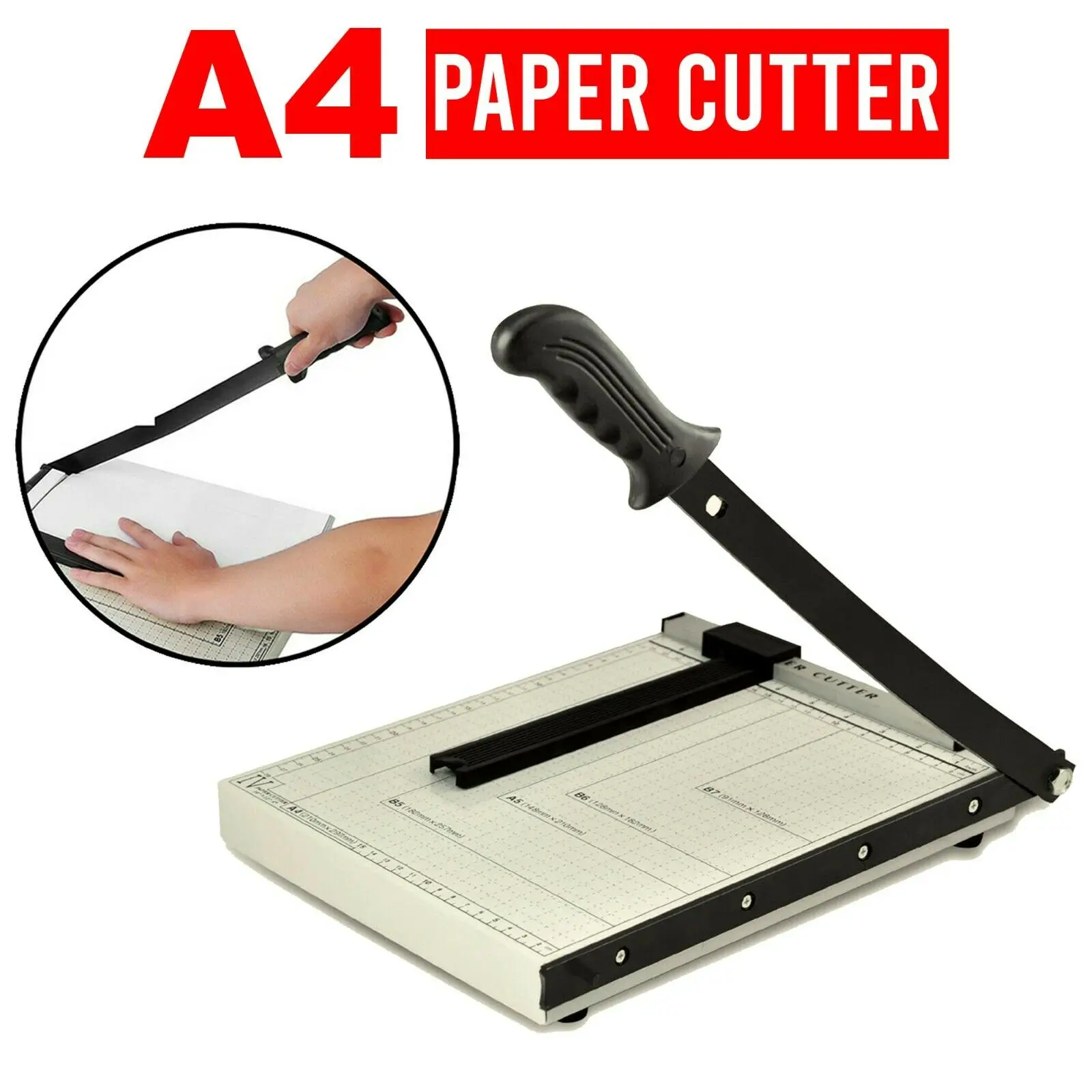Professional A4 Paper Card Trimmer Guillotine Photo Cutter Office Paper Cutting Tool DIY Scrapbook Scissors Clippers Hand Tools
Professional A4 Paper Card Trimmer Guillotine Photo Cutter Office Paper Cutting Tool DIY Scrapbook Scissors Clippers Hand Tools