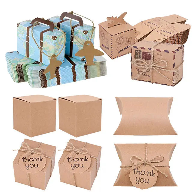 10Pcs Kraft Paper Mini Travel Suitcase Candy Box Wedding Birthday Party Decoration Supplies Christmas Gift Chocolate Packaging
10Pcs Kraft Paper Mini Travel Suitcase Candy Box Wedding Birthday Party Decoration Supplies Christmas Gift Chocolate Packaging