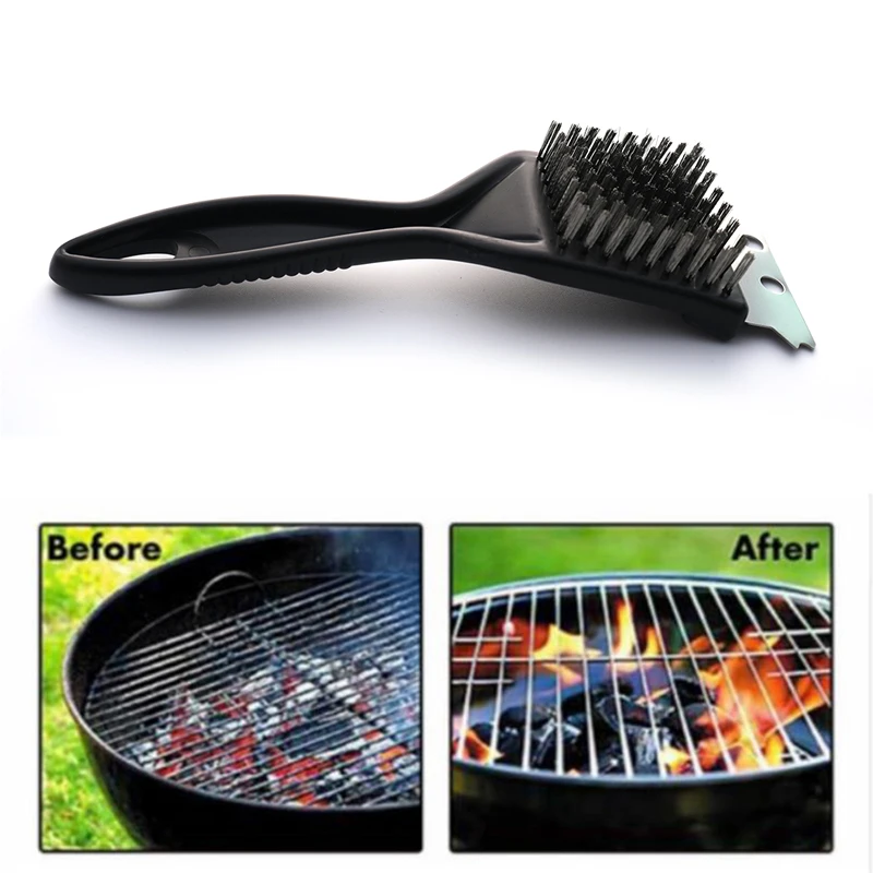 Stainless Steel BBQ Brush Scraper BBQ Wire Bristles Cleaning Scraper Brush Multifunctional Oven Grill Cleaning Brush BBQ Tools
Stainless Steel BBQ Brush Scraper BBQ Wire Bristles Cleaning Scraper Brush Multifunctional Oven Grill Cleaning Brush BBQ Tools