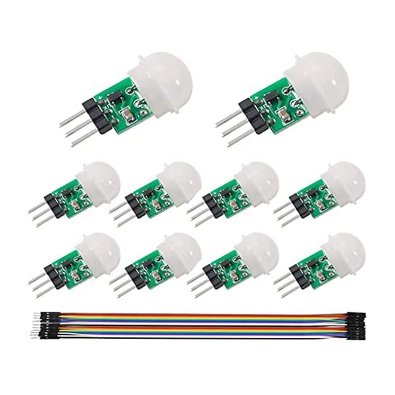10Pcs AM312 Mini Human Sensor Module HC-SR312 IR Pyroelectric Infrared PIR Motion Sensor Detector Modules
10Pcs AM312 Mini Human Sensor Module HC-SR312 IR Pyroelectric Infrared PIR Motion Sensor Detector Modules