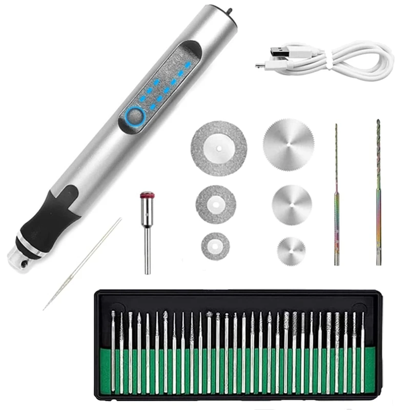 Electric Engraving Pen Engraving Tool Kit USB Rechargeable Etching Pen For Carving Glass Wood Metal Stone Plastic
Electric Engraving Pen Engraving Tool Kit USB Rechargeable Etching Pen For Carving Glass Wood Metal Stone Plastic