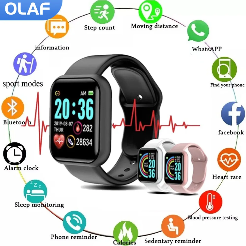 Olaf Smart Watch Men Full Touch Screen Sport Fitness Watch IP67 Waterproof Bluetooth For Android ios smartwatch Men+box
Olaf Smart Watch Men Full Touch Screen Sport Fitness Watch IP67 Waterproof Bluetooth For Android ios smartwatch Men+box