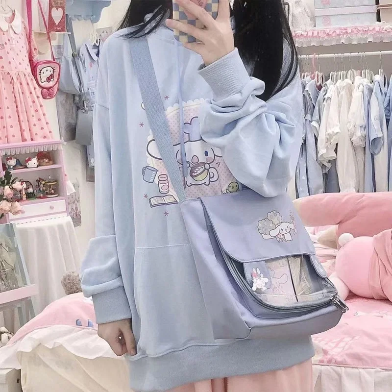 Japanese Ins Kawaii Blue Hoodies Women Cartoon Print Loose Sweatshirt 2022 Spring Autumn Casual Cute Moletom Feminino
Japanese Ins Kawaii Blue Hoodies Women Cartoon Print Loose Sweatshirt 2022 Spring Autumn Casual Cute Moletom Feminino