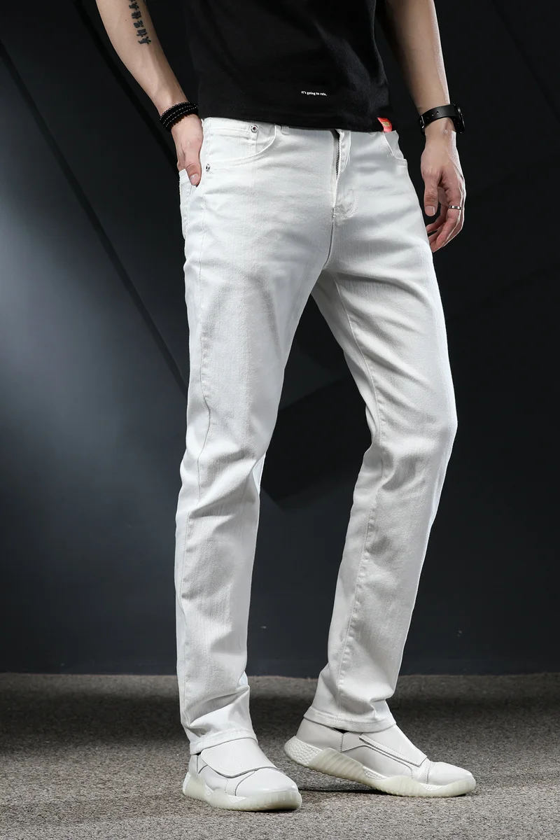 Stretch Tight Jeans Fashion Leisure Brand Clothing Business Men Jeans for Men Chinos
Stretch Tight Jeans Fashion Leisure Brand Clothing Business Men Jeans for Men Chinos