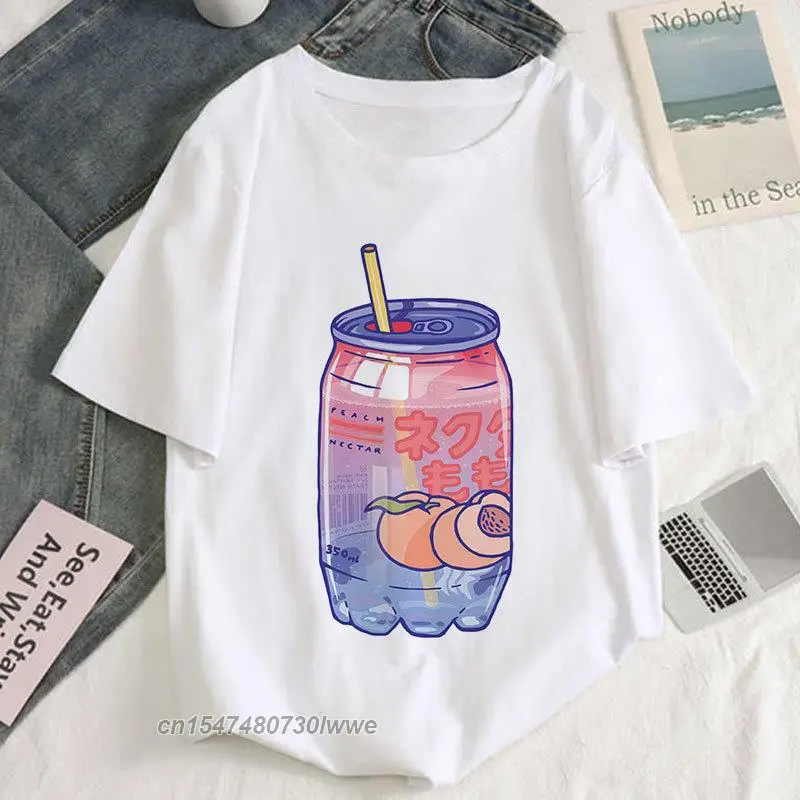 Japan Peach Drink Graphic Print T-Shirt Men/Women Aesthetic White Top Tshirt Tee 2022 New 100% Cotton Y2k Female/Male T Shirt
Japan Peach Drink Graphic Print T-Shirt Men/Women Aesthetic White Top Tshirt Tee 2022 New 100% Cotton Y2k Female/Male T Shirt