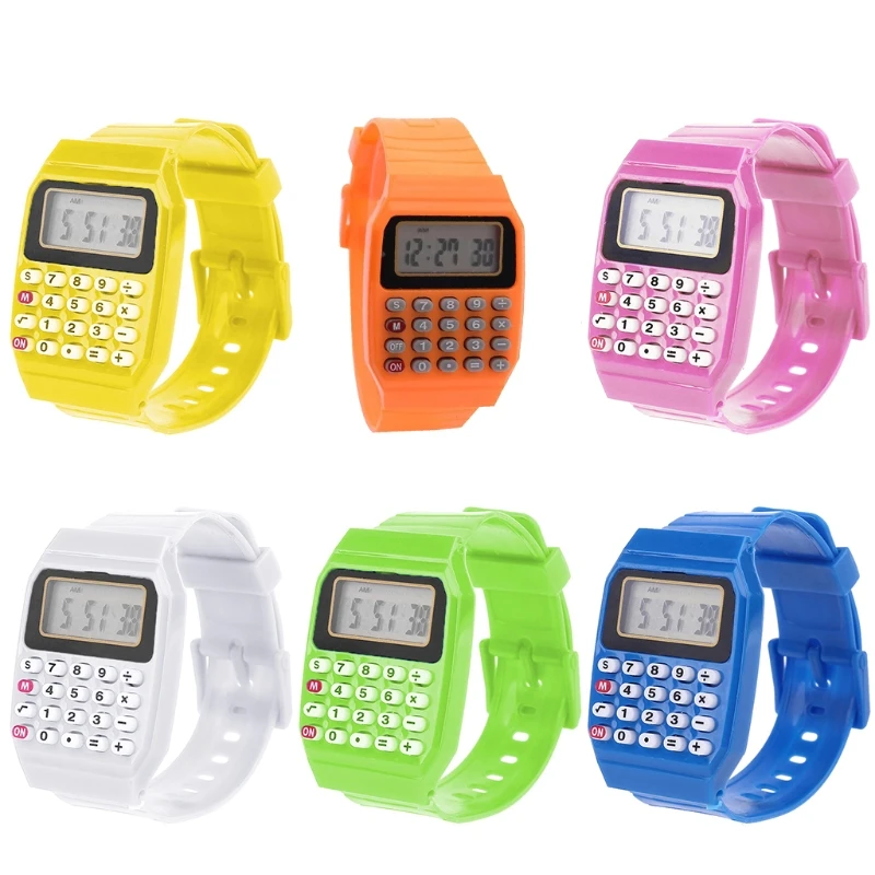 Fad Children Silicone Date Multi-Purpose Kids Electronic Calculator Wrist Watch 
Fad Children Silicone Date Multi-Purpose Kids Electronic Calculator Wrist Watch