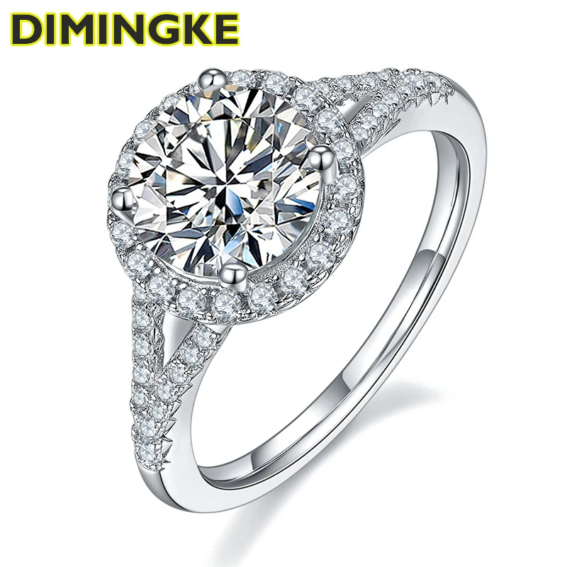 DIMINGKE 1 Carat VSS1 D Moissanite S925 Silver Ring Pass Diamond Test Women Jewelry Wedding Cocktail Party
DIMINGKE 1 Carat VSS1 D Moissanite S925 Silver Ring Pass Diamond Test Women Jewelry Wedding Cocktail Party