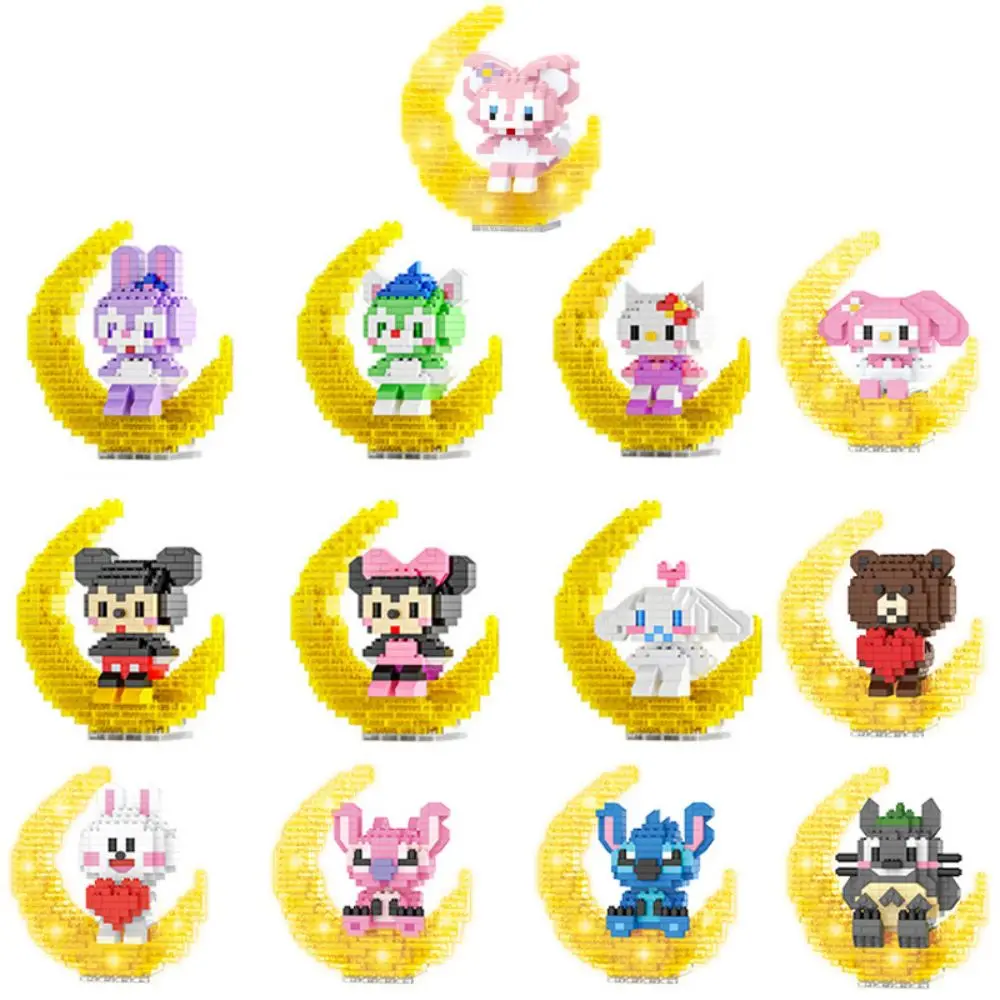 Disney Mickey Minnie Building Blocks Anime Sanrio Cute Moon Hellokitty Melody Cinnamoroll Model Micro Brick Toys for Kids
Disney Mickey Minnie Building Blocks Anime Sanrio Cute Moon Hellokitty Melody Cinnamoroll Model Micro Brick Toys for Kids