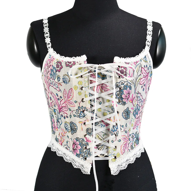 Sexy Painting Bustier Crop Steampunk Lace Corset Fishbone Abdominal Gathering Breast Shaper Top Suspenders Gothic Corset Woman
Sexy Painting Bustier Crop Steampunk Lace Corset Fishbone Abdominal Gathering Breast Shaper Top Suspenders Gothic Corset Woman