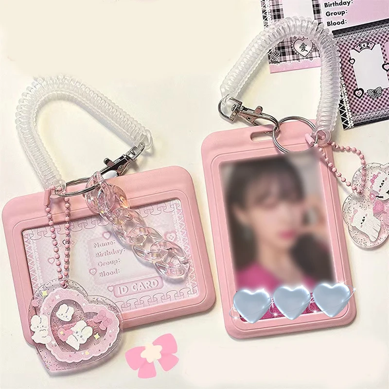 New Lovely Kawaii Baby Blue Milk Pink Photocard Holder Credit ID Bank Card Photo Display Holder Bus Card Protective Case Pendant
New Lovely Kawaii Baby Blue Milk Pink Photocard Holder Credit ID Bank Card Photo Display Holder Bus Card Protective Case Pendant