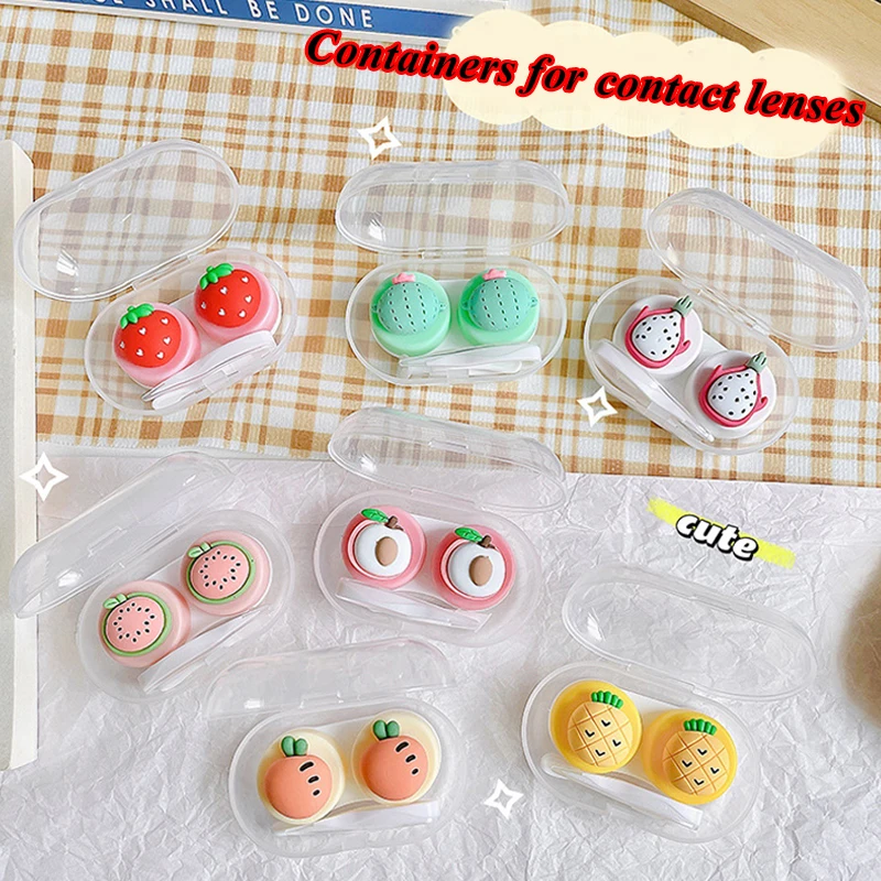 1PCS Contact Lens Case Box Holder Container Cute Fruit Strawberry Cactus Small Contact Colored Lenses Case Travel Kit Box Gift
1PCS Contact Lens Case Box Holder Container Cute Fruit Strawberry Cactus Small Contact Colored Lenses Case Travel Kit Box Gift
