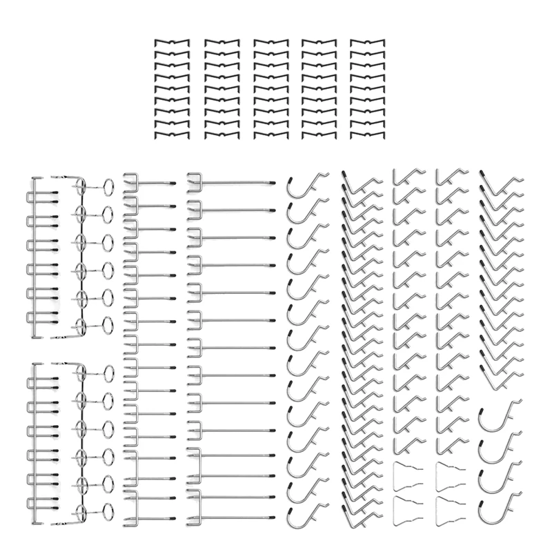 165 Piece Pegboard Hooks,Pegboard Accessories,Pegboard Hooks Assortment For Organizing Various Tools
165 Piece Pegboard Hooks,Pegboard Accessories,Pegboard Hooks Assortment For Organizing Various Tools