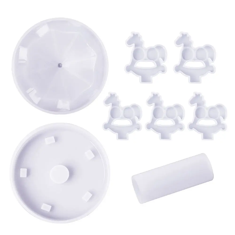 Home Decoration DIY Epoxy Table Ornament Carousel Resin Mold Casting Tool Silicone Mould Merry-Go-Round Making
Home Decoration DIY Epoxy Table Ornament Carousel Resin Mold Casting Tool Silicone Mould Merry-Go-Round Making