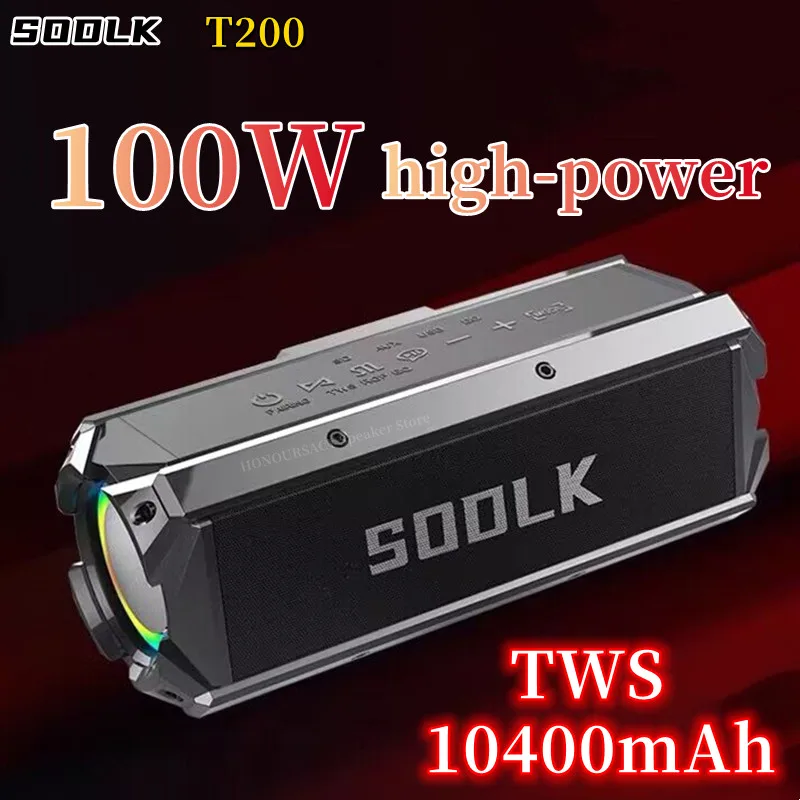 

100W High Power Speaker Home Theater TWS 3D Stereo Subwoofer Sound Box Caixa De Som Outdoor Wireless Portable Bluetooth Speakers