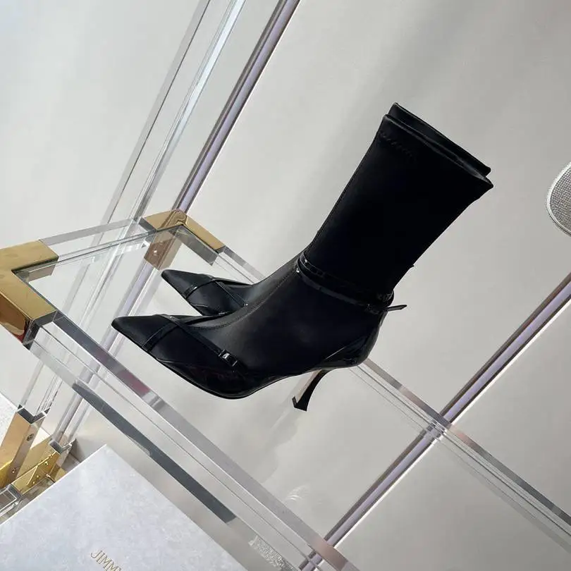 2022 Luxury Leather Buckle Strap High Heels Mid-Calf Women Boots
2022 Luxury Leather Buckle Strap High Heels Mid-Calf Women Boots