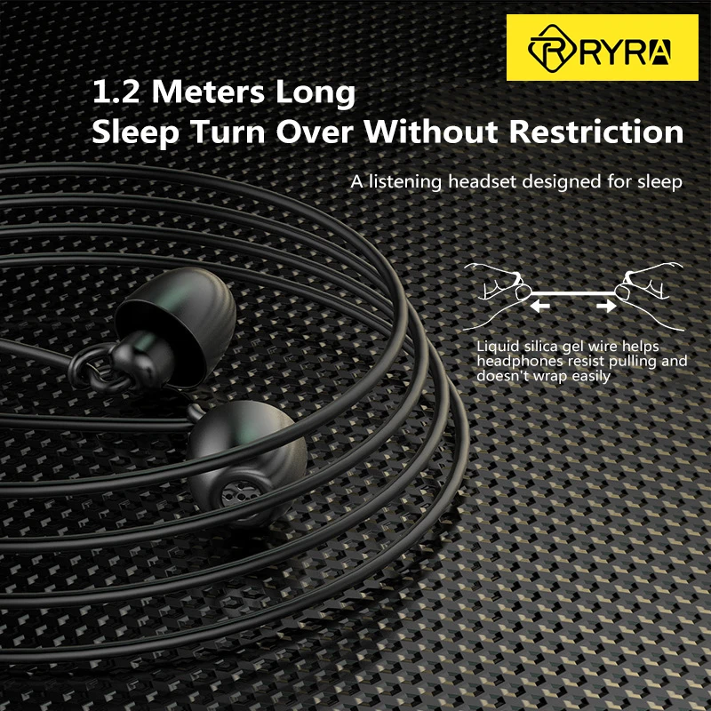 RYRA Soft Sleeping Headphone Silicone Anti-fold Headset In-Ear Earphones With Noise Cancelling Headphones Universal
RYRA Soft Sleeping Headphone Silicone Anti-fold Headset In-Ear Earphones With Noise Cancelling Headphones Universal