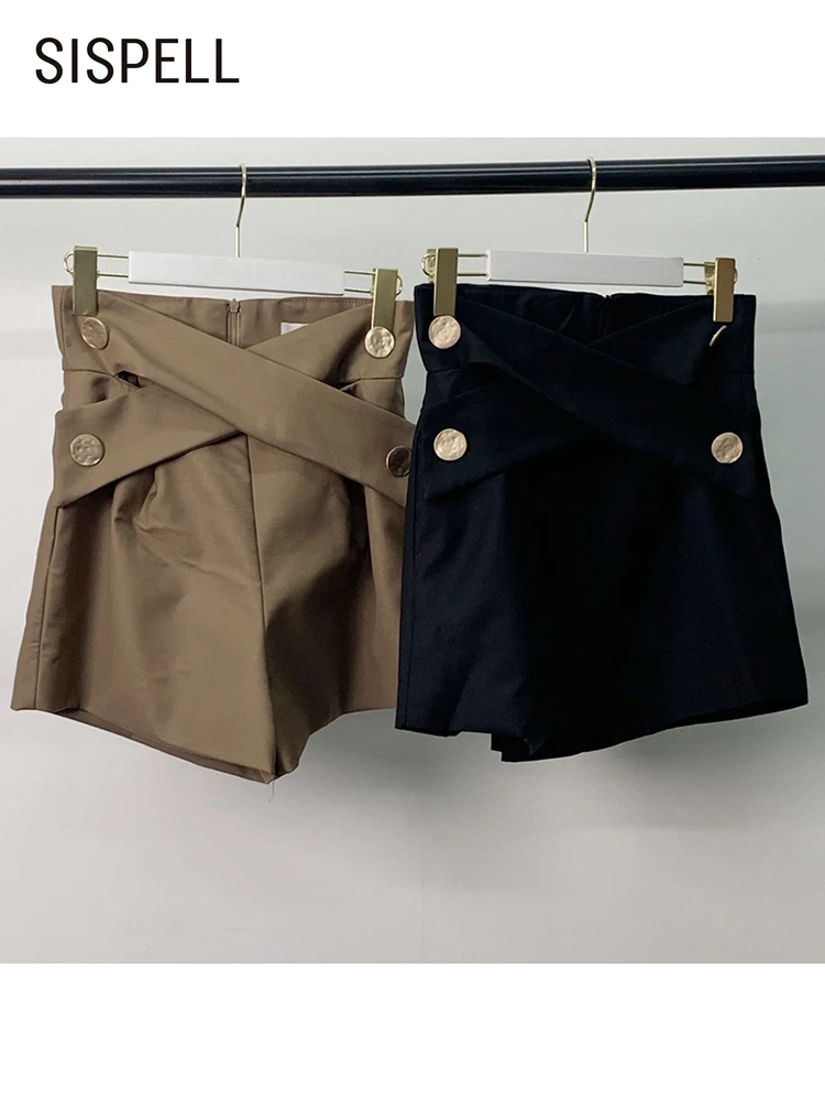 SISPELL Casual Solid Shorts For Women High Waist Crisscross Designer Short Pants Female Korean Fashion Summer Clothing Style New
SISPELL Casual Solid Shorts For Women High Waist Crisscross Designer Short Pants Female Korean Fashion Summer Clothing Style New
