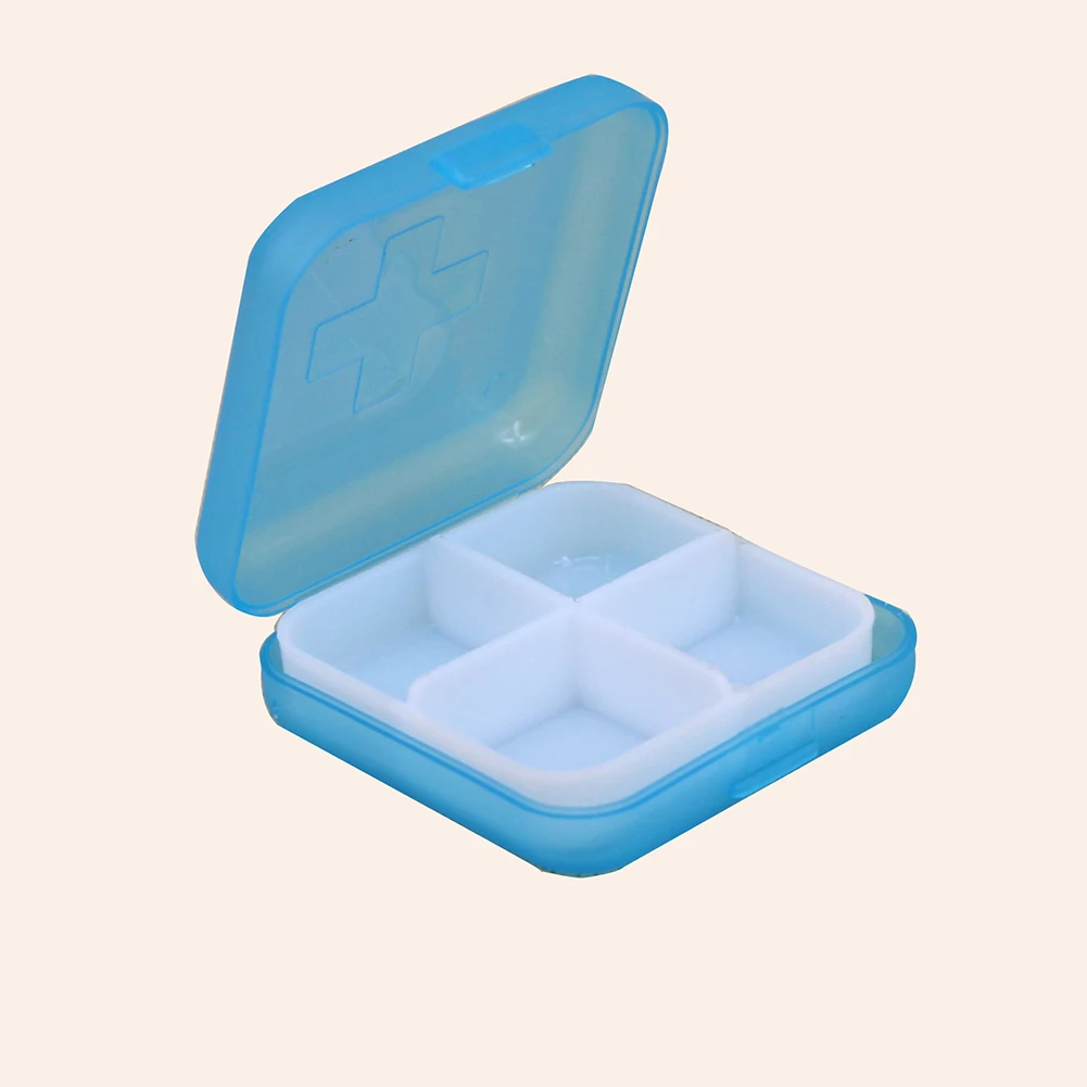 Travel Pill Case Medicine Storage Organizer Container 4 Grids Plastic Pill Box Jewelry Storage Box Drug Tablet Dispenser
Travel Pill Case Medicine Storage Organizer Container 4 Grids Plastic Pill Box Jewelry Storage Box Drug Tablet Dispenser