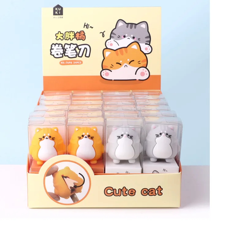 Kawaii Novely Cartoon Chunky Cat Pencil Sharpener Cute Stationery School Office Supplies for Student Sharpener Prizes
Kawaii Novely Cartoon Chunky Cat Pencil Sharpener Cute Stationery School Office Supplies for Student Sharpener Prizes