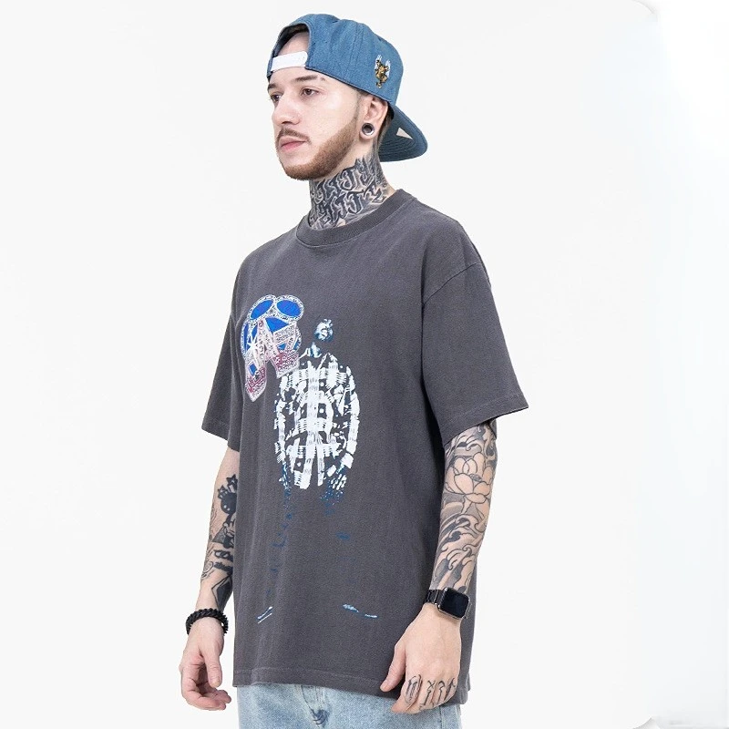 ICCLEK 2023 Summer New Character Letter Print Men's Short Sleeve Top Tees Unisex Round Neck Oversized Loose Streetwear Tshirts
ICCLEK 2023 Summer New Character Letter Print Men's Short Sleeve Top Tees Unisex Round Neck Oversized Loose Streetwear Tshirts