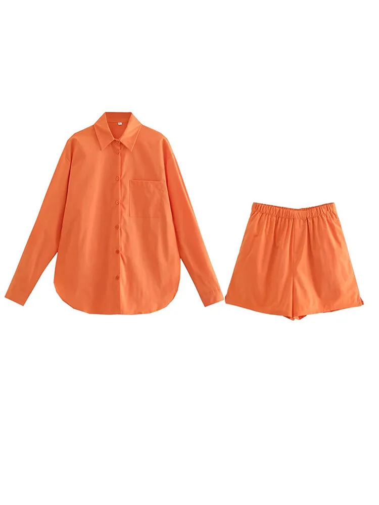 Kumsvag 2023 Women Summer 2-Pieces Sets Fashion Solid Loose Shirts Tops and Shorts Female Elegant Street Two Suits Clothing
Kumsvag 2023 Women Summer 2-Pieces Sets Fashion Solid Loose Shirts Tops and Shorts Female Elegant Street Two Suits Clothing
