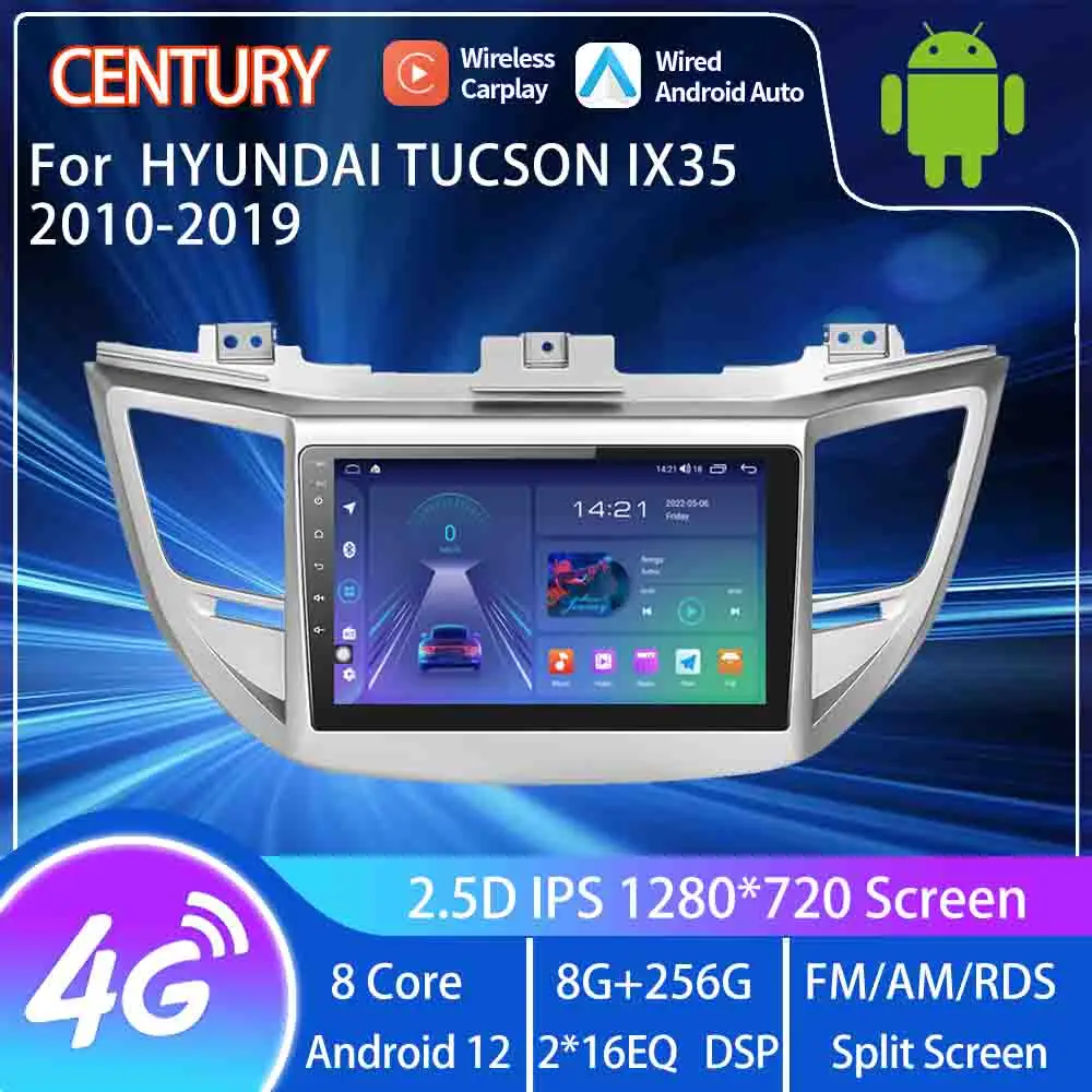 Век для Hyundai Tucson IX35 2010-2019 умный мультимедийный видеоплеер Радио Навигация CarPlay 8 + 128G Android 12 Тесла стиль
Век для Hyundai Tucson IX35 2010-2019 умный мультимедийный видеоплеер Радио Навигация CarPlay 8 + 128G Android 12 Тесла стиль
