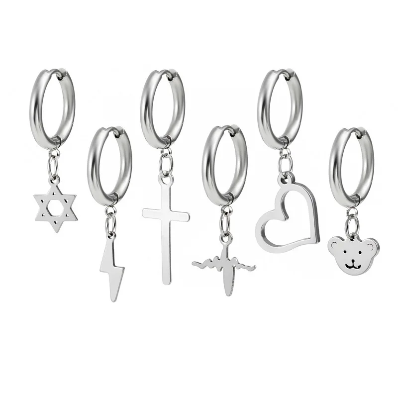 Fashion Personality Stainless Steel Punk Earrings Korean Simple Not Allergic Earring Male Cool Scenery Face Earring Earring
Fashion Personality Stainless Steel Punk Earrings Korean Simple Not Allergic Earring Male Cool Scenery Face Earring Earring