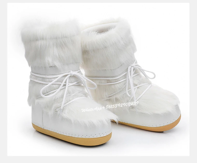 Women Winter Plus Velvet White Fur Snow Boots Cross Strap Design Round Thick Bottom Heightened Gear Fashion Warm Booties Shoes
Women Winter Plus Velvet White Fur Snow Boots Cross Strap Design Round Thick Bottom Heightened Gear Fashion Warm Booties Shoes