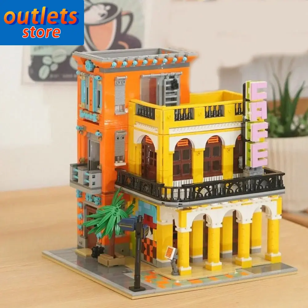 Mini Block Creative Expert 2119pcs Street View Cafe Havana Shining DZ6020 with Lights Moc Modular Model Building Brick Boys Toys
Mini Block Creative Expert 2119pcs Street View Cafe Havana Shining DZ6020 with Lights Moc Modular Model Building Brick Boys Toys