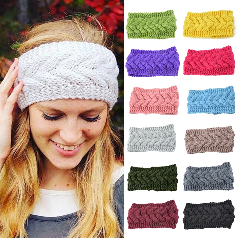 Winter Warmer Ear Knitted Headband For Women DIY Crochet Bow Wide Stretch Hairband Twist Wool Headwrap Hair Accessories Turban
Winter Warmer Ear Knitted Headband For Women DIY Crochet Bow Wide Stretch Hairband Twist Wool Headwrap Hair Accessories Turban