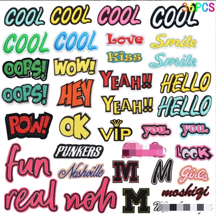 10 Pcs Cool Hello Yeah Wow Words Embroidered Patches Clothing Hat Bag Shoe Repair Material Phone Gift Box Decor DIY Accessory
10 Pcs Cool Hello Yeah Wow Words Embroidered Patches Clothing Hat Bag Shoe Repair Material Phone Gift Box Decor DIY Accessory