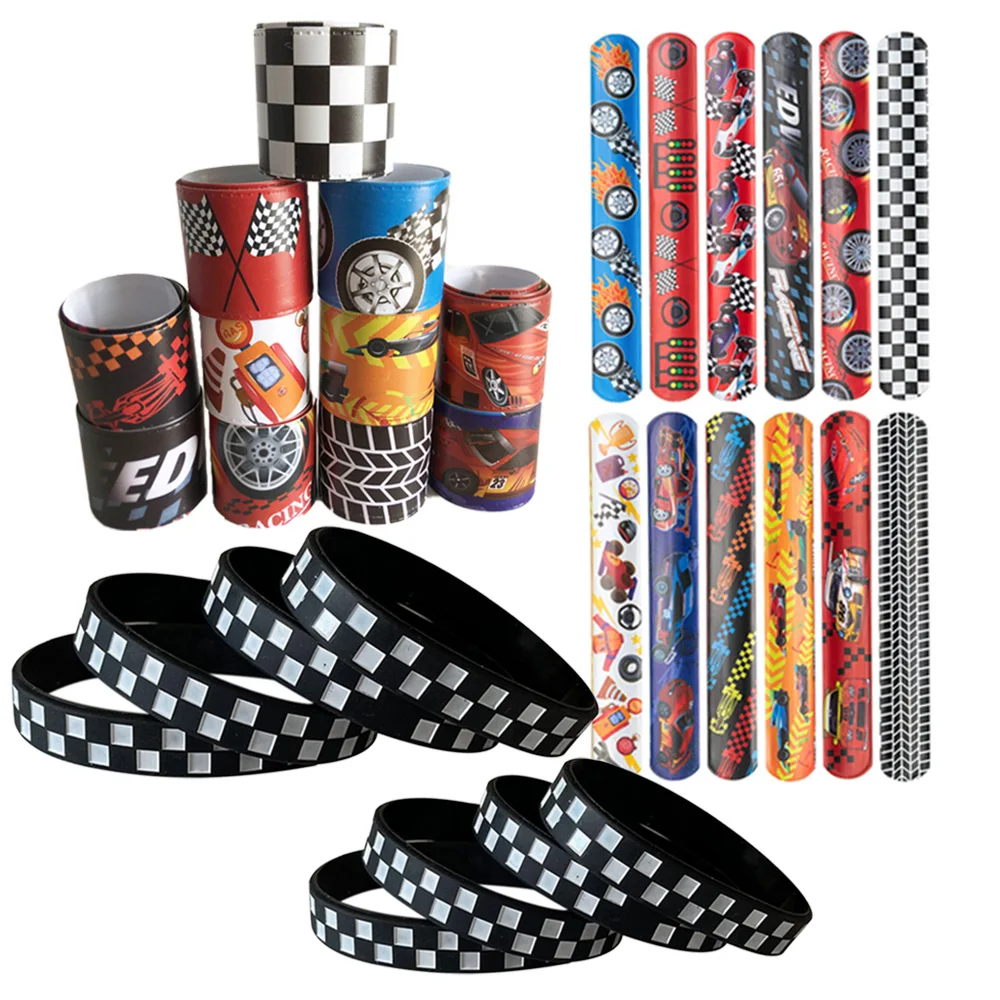 Race Car Party Rubber Wristband Slap Bracelets Kids Birthday Baby Shower Decorations Supplies Classroom Prizes Gift
Race Car Party Rubber Wristband Slap Bracelets Kids Birthday Baby Shower Decorations Supplies Classroom Prizes Gift