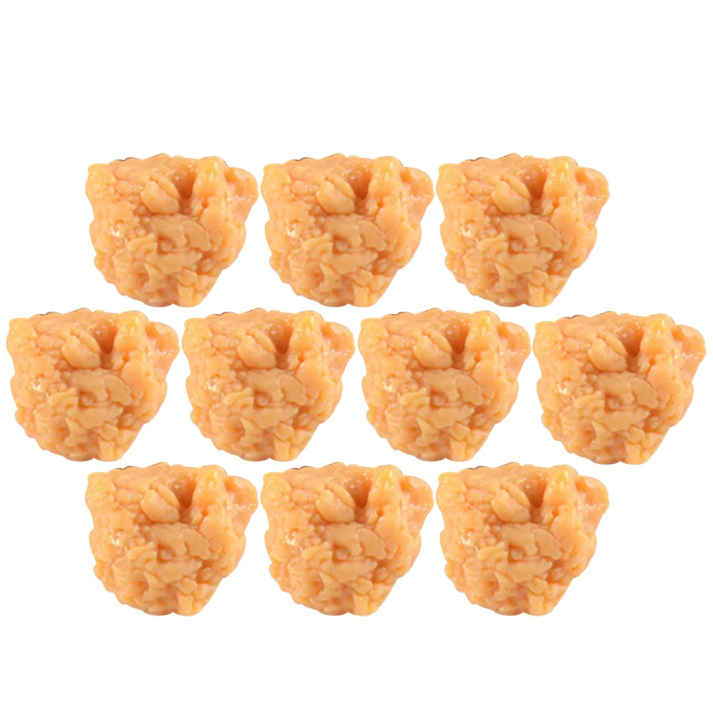10 Pcs Simulation Popcorn Chicken Children's Toys Simulated Food Model Lifelike Wear-resistant Nuggets Pvc Fake Roasted Plastic
10 Pcs Simulation Popcorn Chicken Children's Toys Simulated Food Model Lifelike Wear-resistant Nuggets Pvc Fake Roasted Plastic