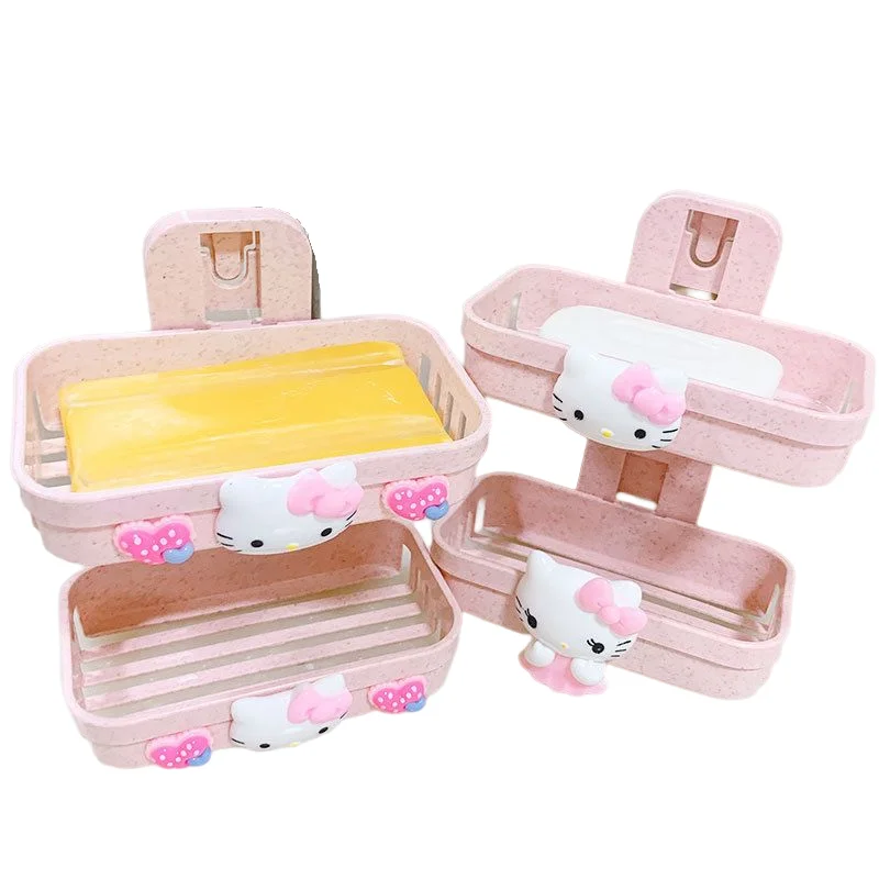 Sanrio Toys Cartoon Animation Creative Bathroom Soap Dish Non-porous Double Layer Suction Cup Wall Soap Dish Shelf Single Layer
Sanrio Toys Cartoon Animation Creative Bathroom Soap Dish Non-porous Double Layer Suction Cup Wall Soap Dish Shelf Single Layer