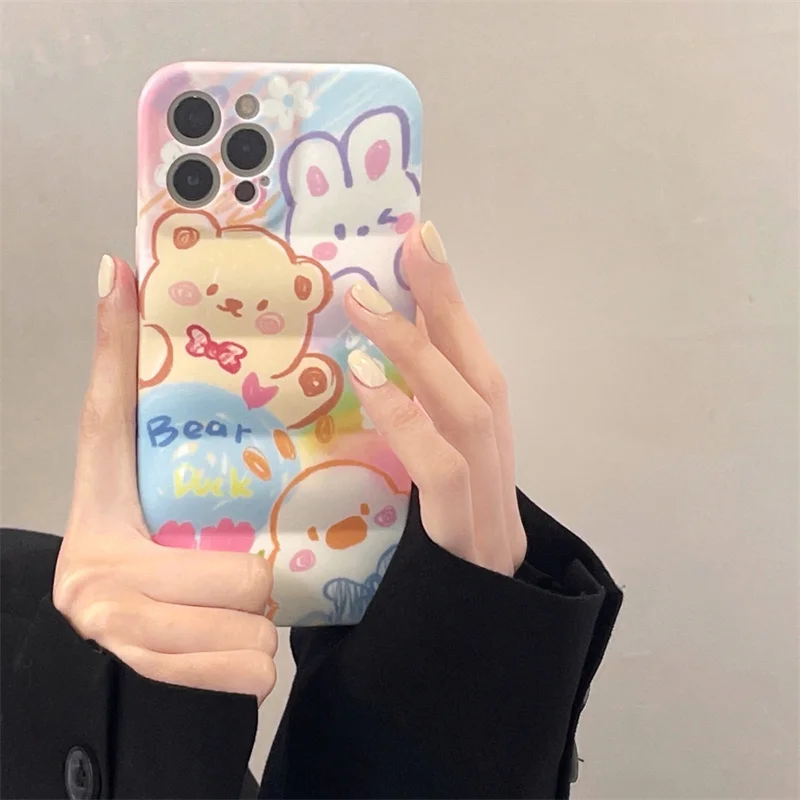 Luxury Cute Watercolour Cartoon Ripple Texture Phone Cases For Iphone 13 12 Pro 11 X XR XS Max 8 7 Plus Protection Back Cover
Luxury Cute Watercolour Cartoon Ripple Texture Phone Cases For Iphone 13 12 Pro 11 X XR XS Max 8 7 Plus Protection Back Cover