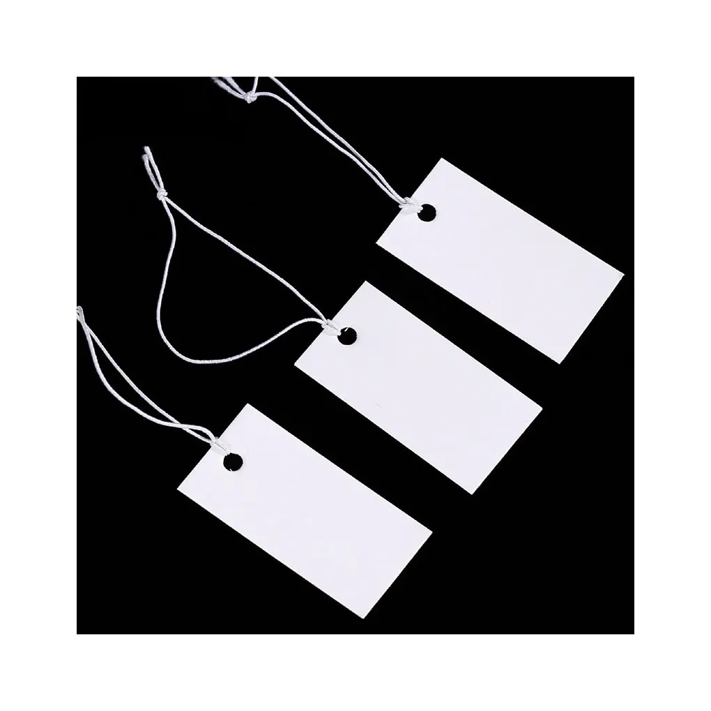 90 Pieces Price Tag Hang Tags with Elastic String Attached Writable Kraft Papers for Clothing Displaying Usage
90 Pieces Price Tag Hang Tags with Elastic String Attached Writable Kraft Papers for Clothing Displaying Usage