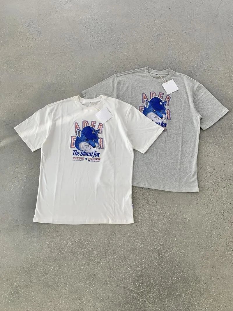 22SS New Style Fox Head Embroidery ADER ERROR T Shirt Men Women EU Size 100% Cotton ADER Top Tees High Street Summer Tiny Spark
22SS New Style Fox Head Embroidery ADER ERROR T Shirt Men Women EU Size 100% Cotton ADER Top Tees High Street Summer Tiny Spark