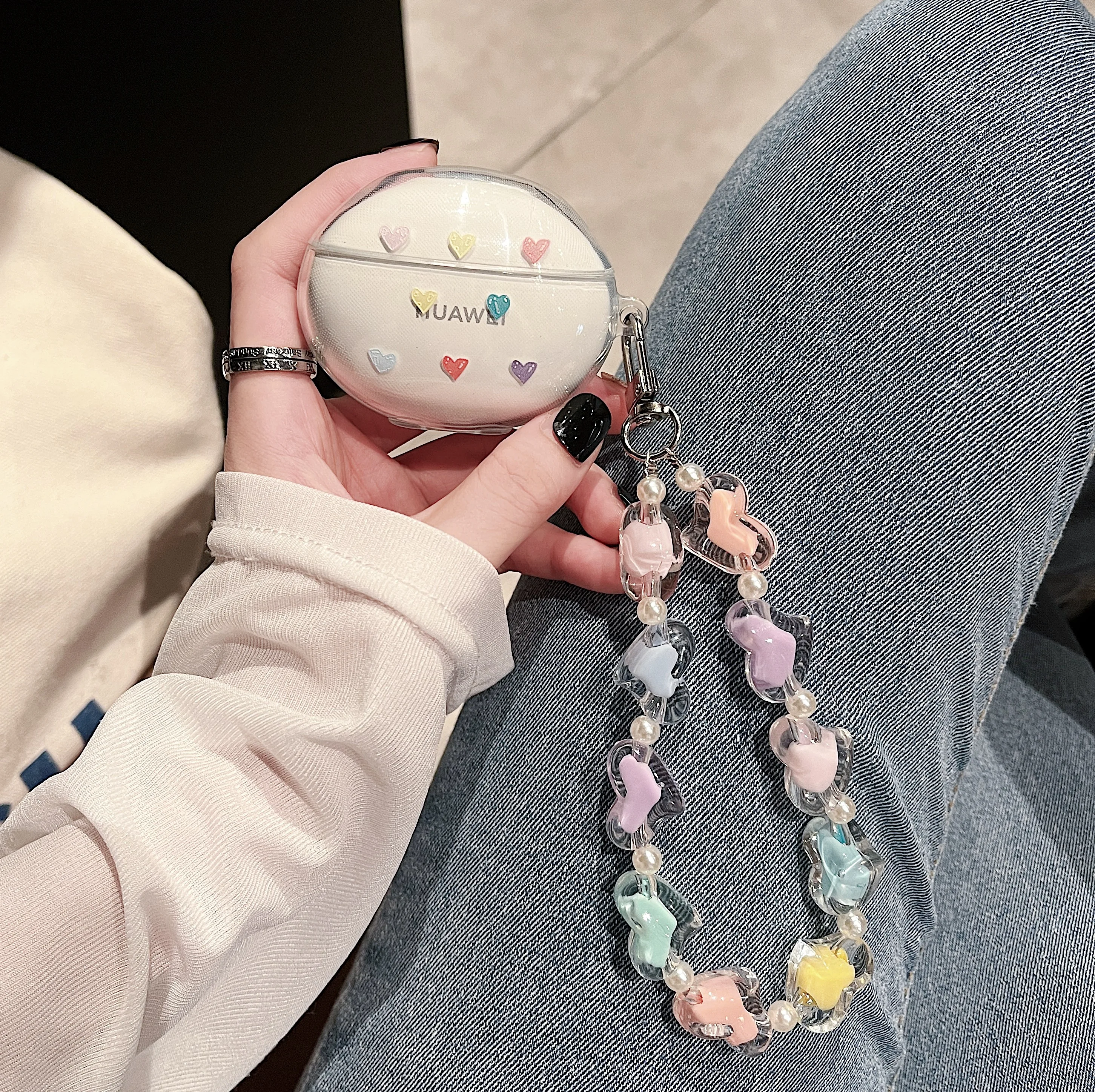 Cute Love Heart Earphone Soft Case For Huawei Freebuds 4i 4 3 Pro Protective Cover Accessories with Love Heart Bracelet Keychain
Cute Love Heart Earphone Soft Case For Huawei Freebuds 4i 4 3 Pro Protective Cover Accessories with Love Heart Bracelet Keychain