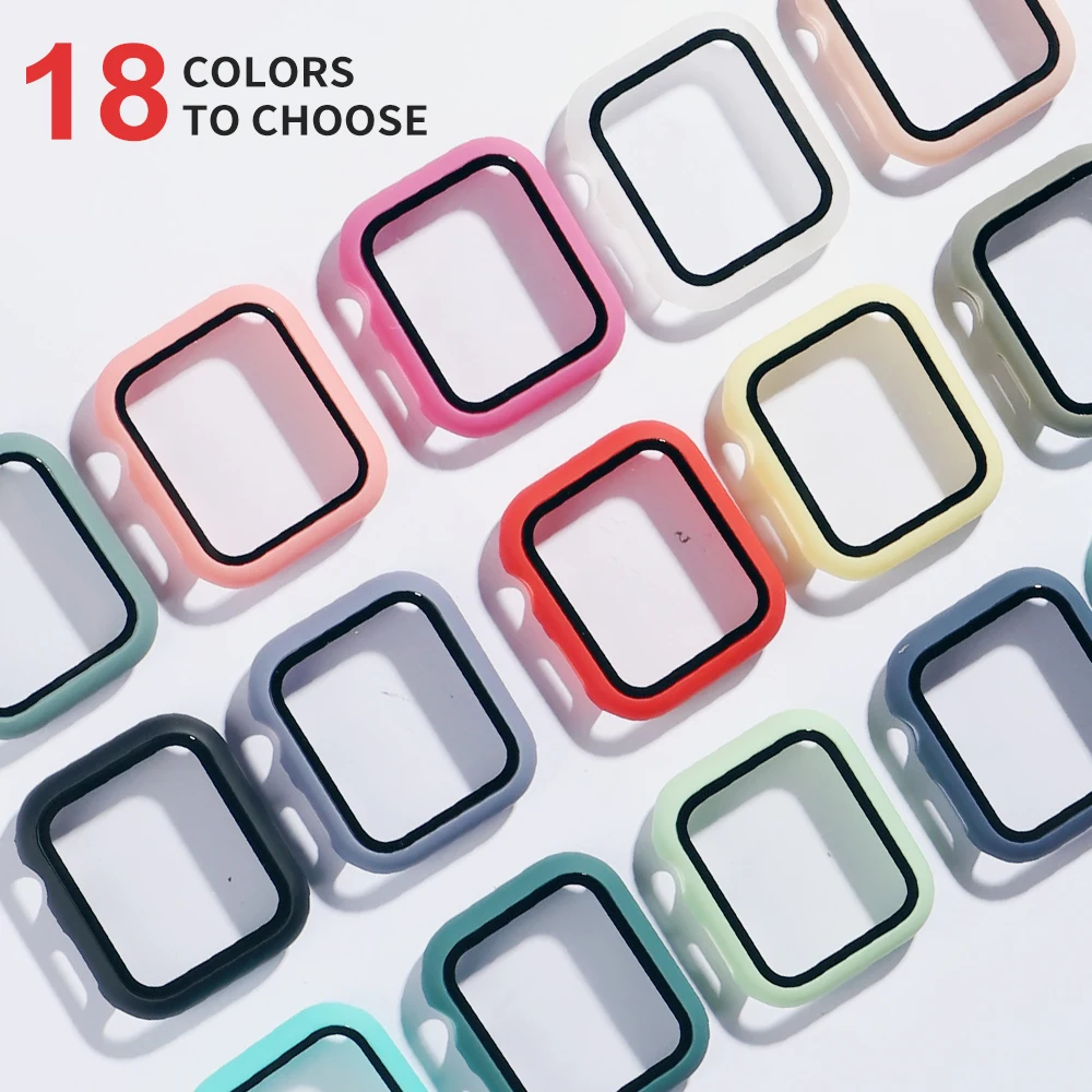 360 full Screen protector Bumper Frame matte hard Case for Apple watch series 7se6 5 4 3 2 1cover Tempered glass film for iwatch
360 full Screen protector Bumper Frame matte hard Case for Apple watch series 7se6 5 4 3 2 1cover Tempered glass film for iwatch